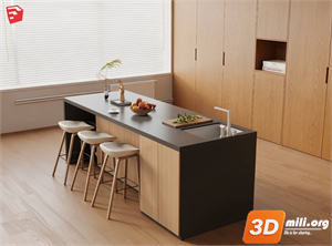 Kitchen island Skp Files